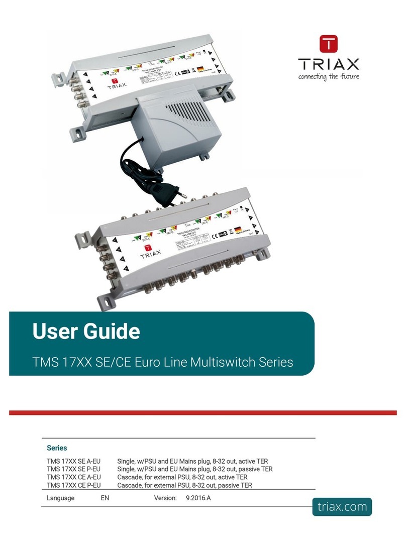 Triax TMS 17XX SE A-EU Series user guide