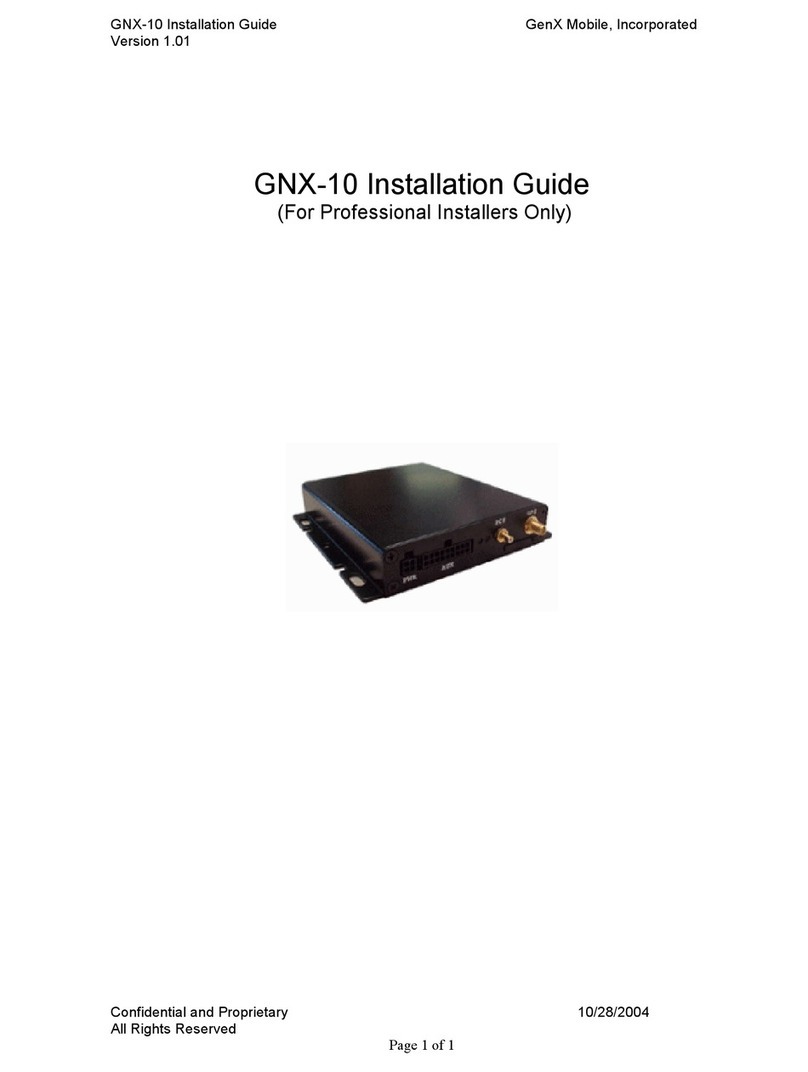 GenX Mobile GNX-10 installation guide
