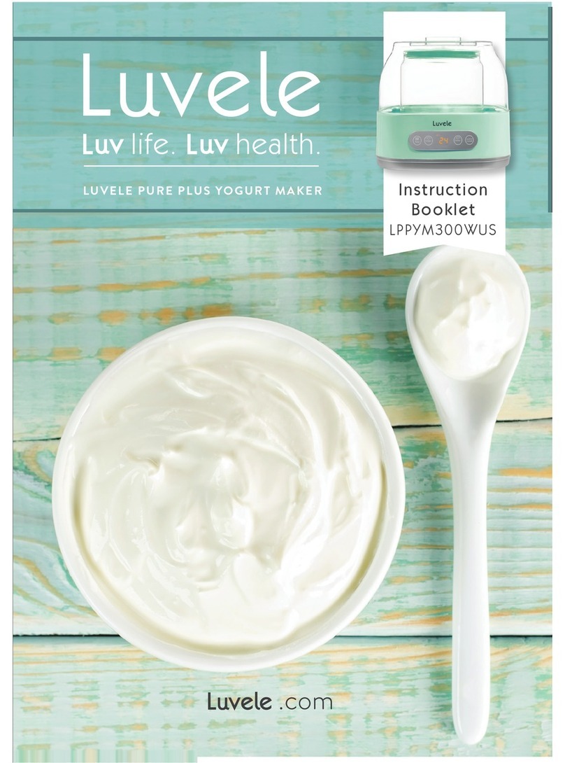 Luvele PURE PLUS LPPYM300WUS Instruction booklet