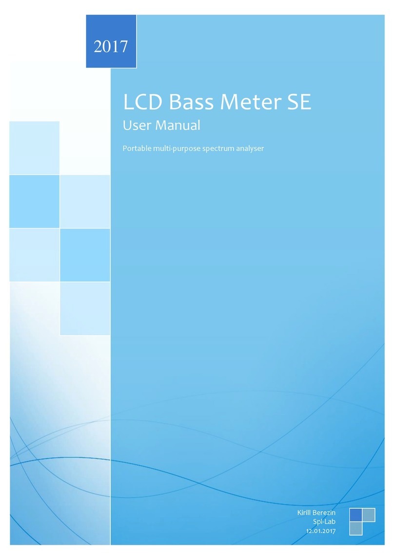 SPL-Laboratory LCD Bass Meter SE user manual SPL-Laboratory LCD Bass Meter SE user manual