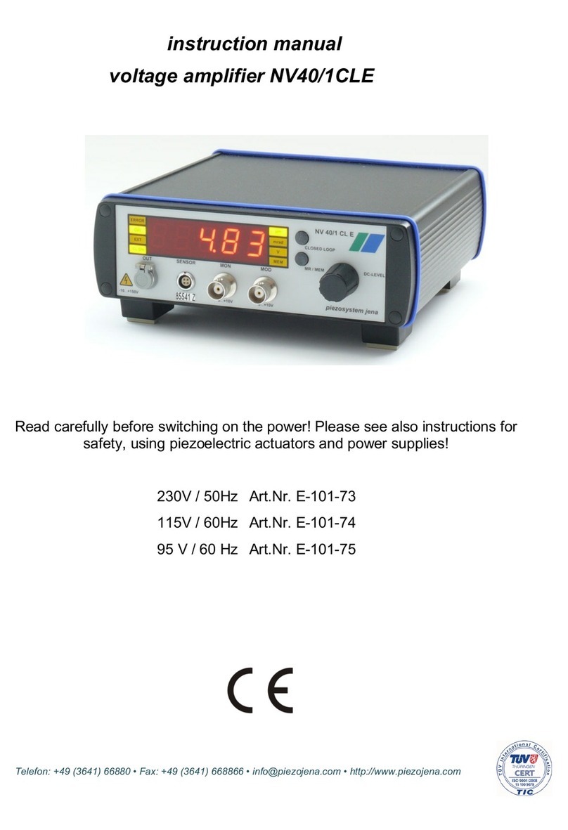 piezosystemjena NV40/1CLE User manual