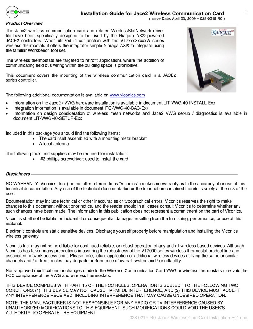 Viconics Jace2 installation guide