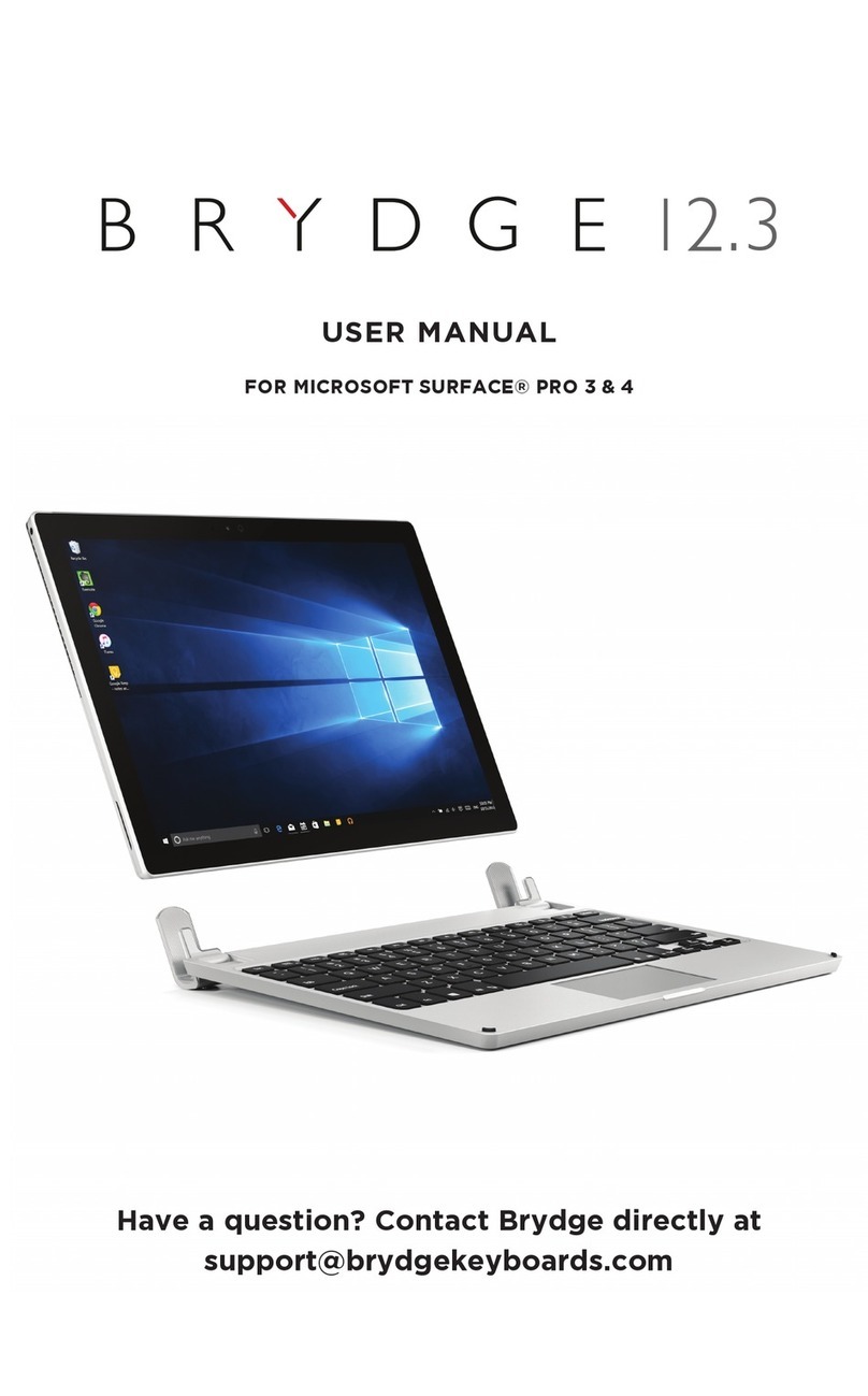 Brydge 12.3 User manual Brydge 12.3 User manual
