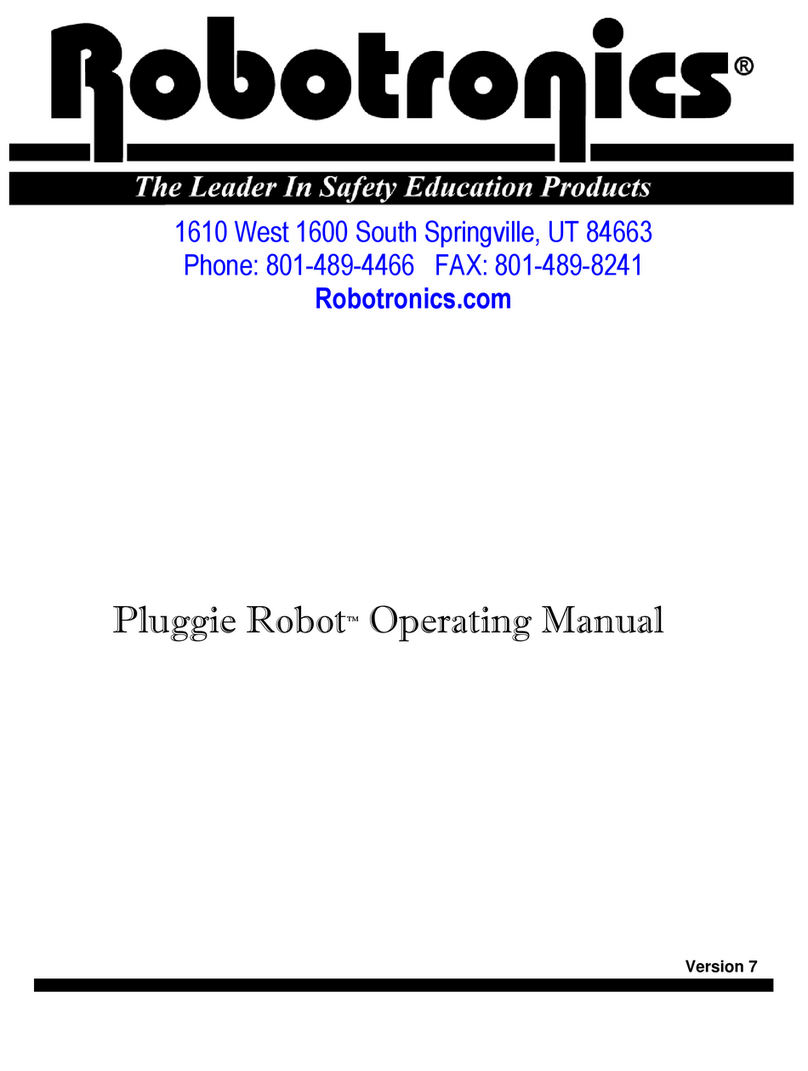 Robotronics Pluggie Robot User manual