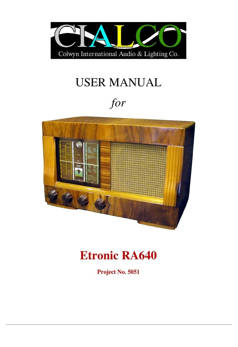 CIALCO Etronic RA640 user manual