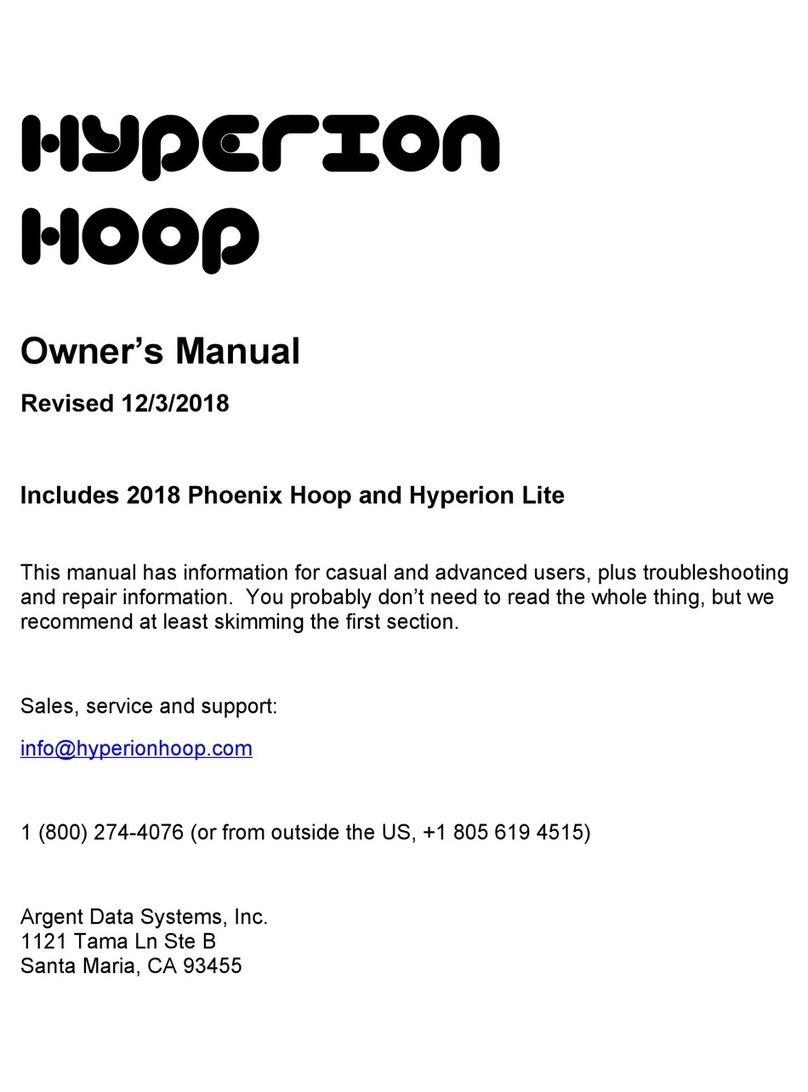 Argent Data Systems Hyperion Hoop owner's manual