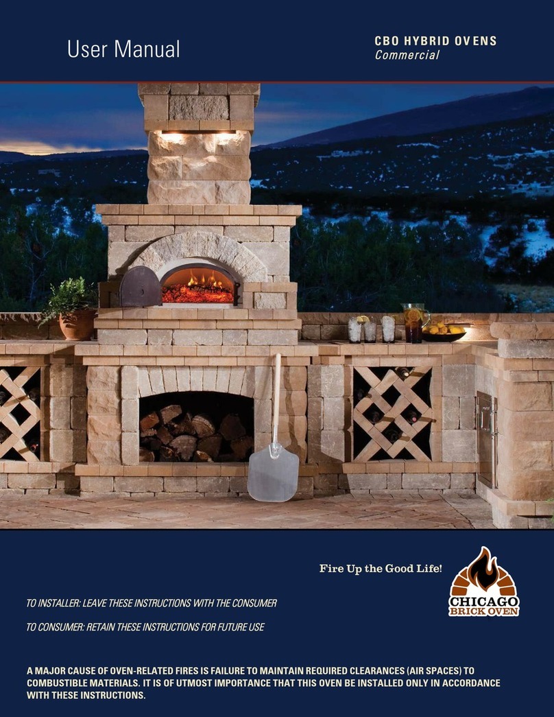 chicago brick oven CBO-750 HYBRID user manual