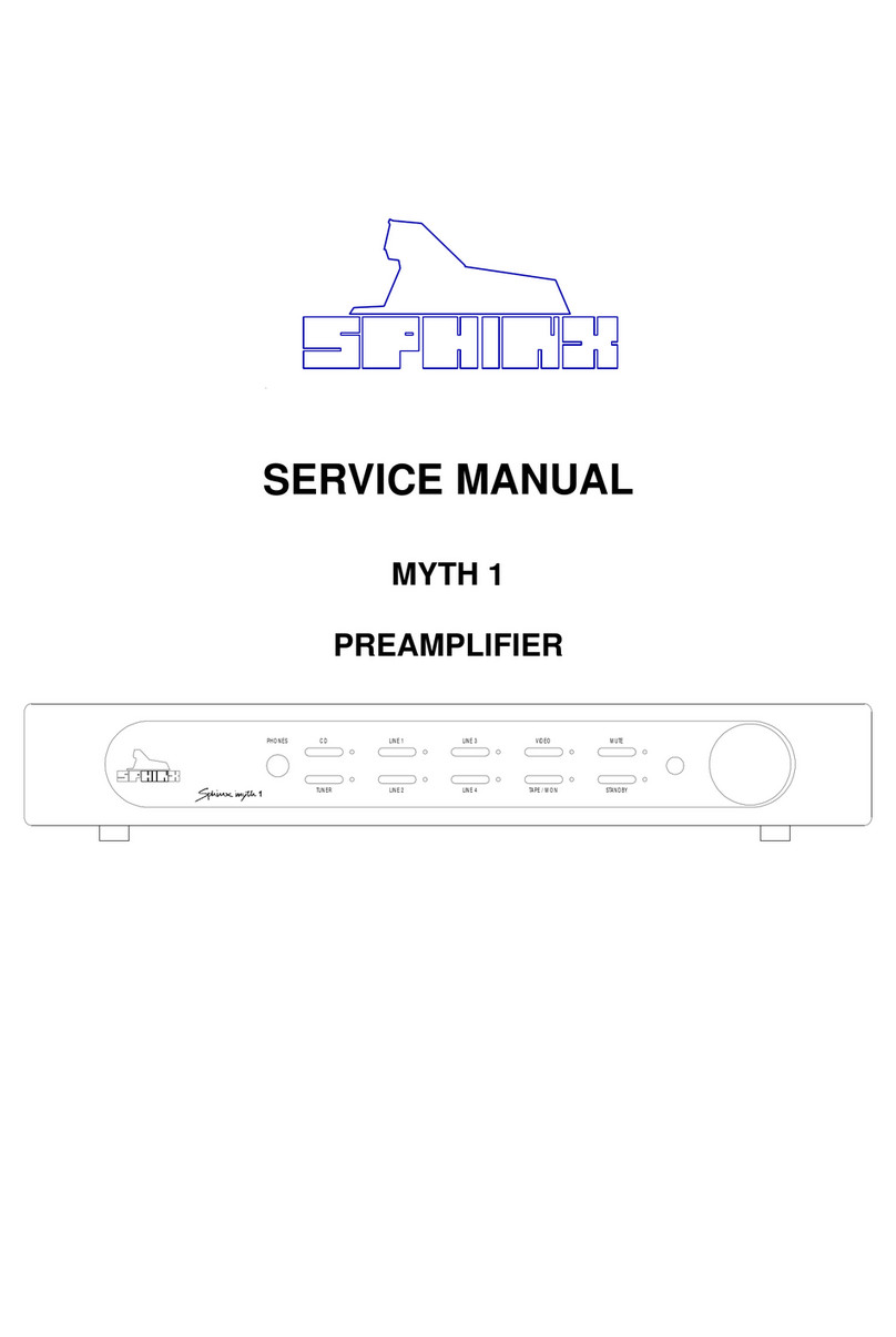 SPHINX Myth 1 User manual