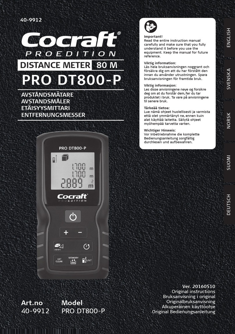 Cocraft PRO DT800-P Original instructions