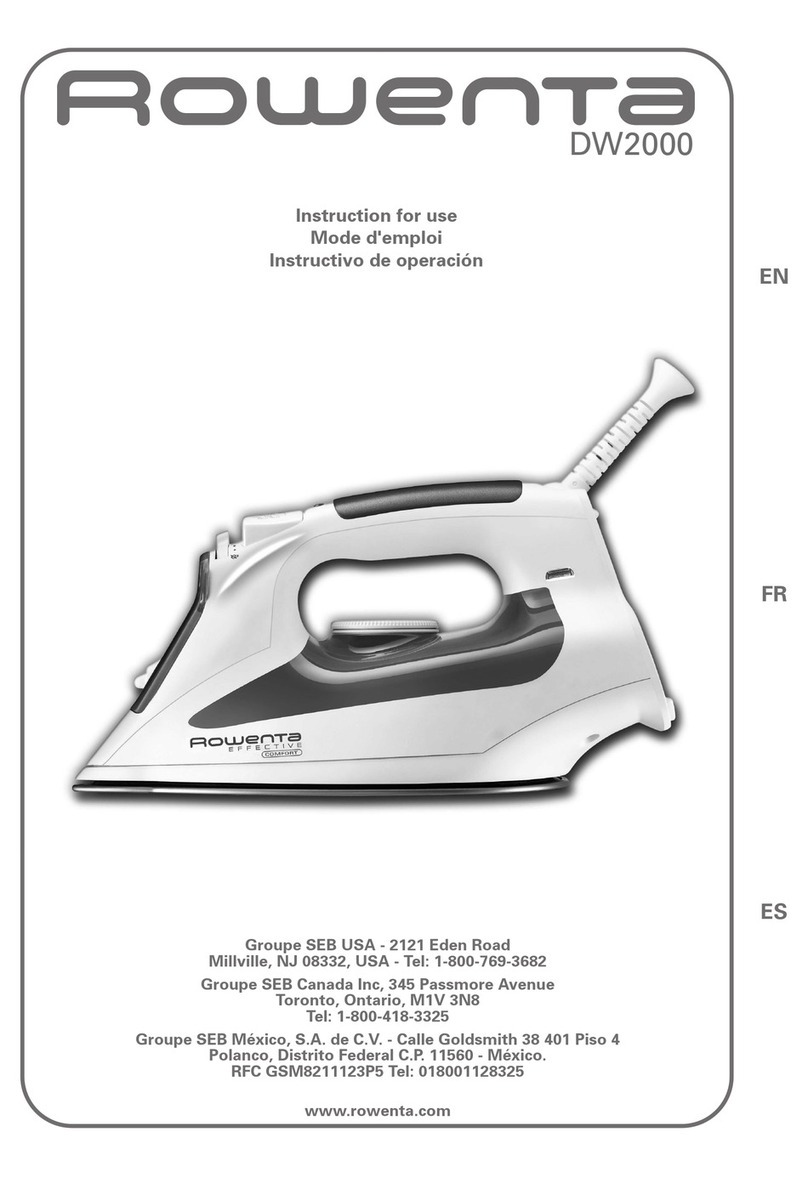 Rowenta DW2000 Instructions for use