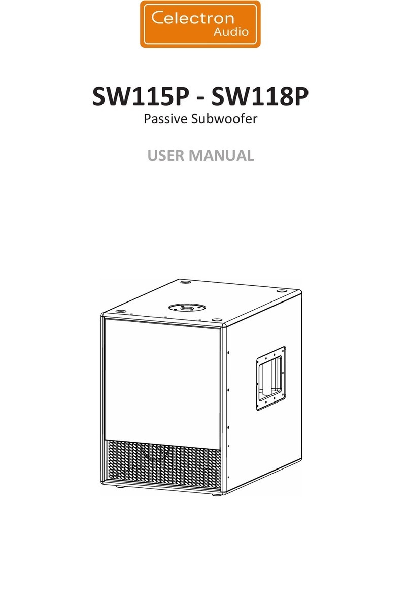 Celectron Audio SW115P user manual