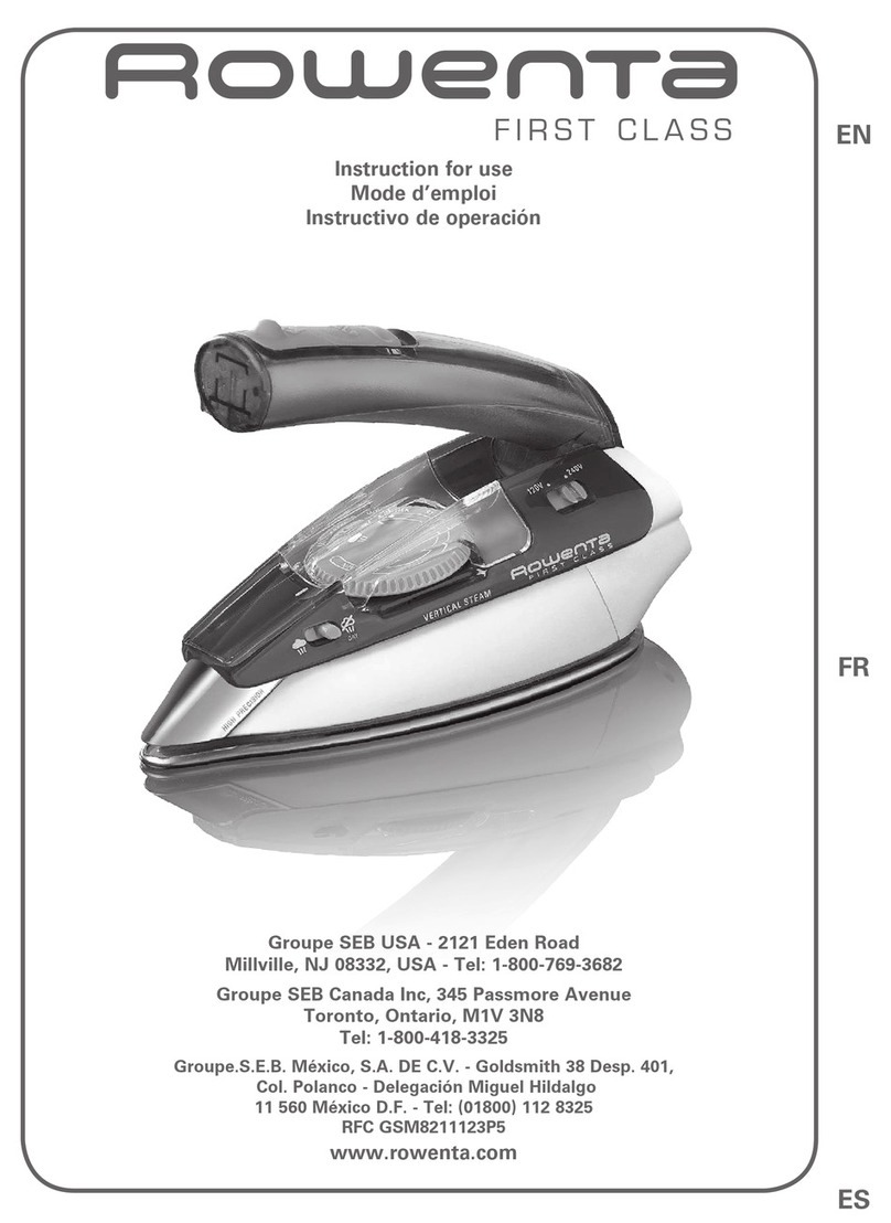 Rowenta FIRST CLASS User manual