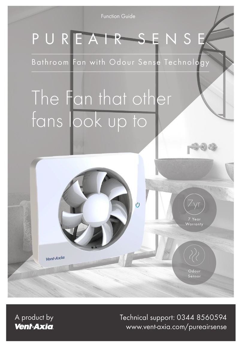 Vent-Axia PUREAIR SENSE Instruction and safety manual
