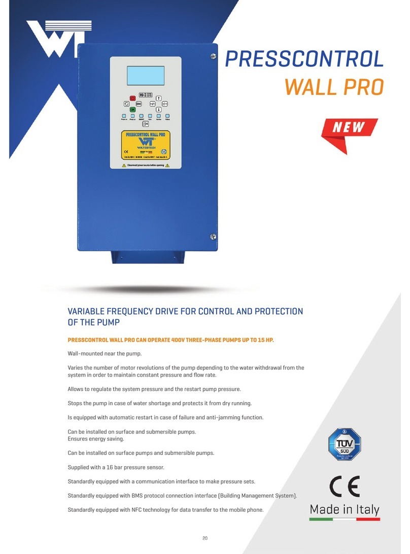 WaterTech PRESSCONTROL WALL PRO T9 manual