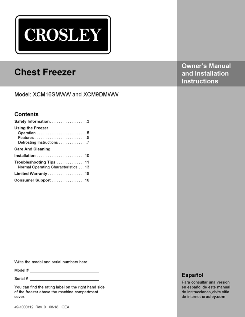 Crosley XCM16SMWW Operating instructions Crosley XCM16SMWW Operating instructions
