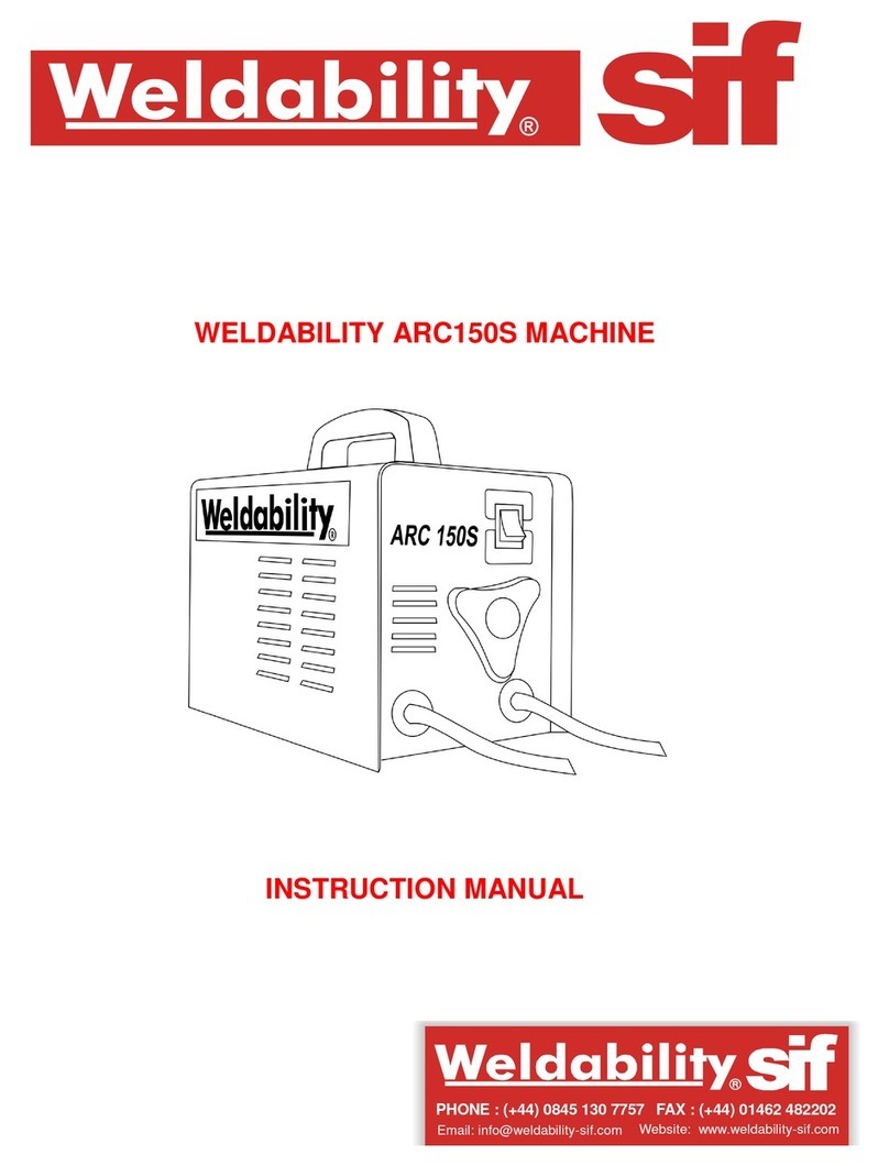 Weldability ARC150S User manual