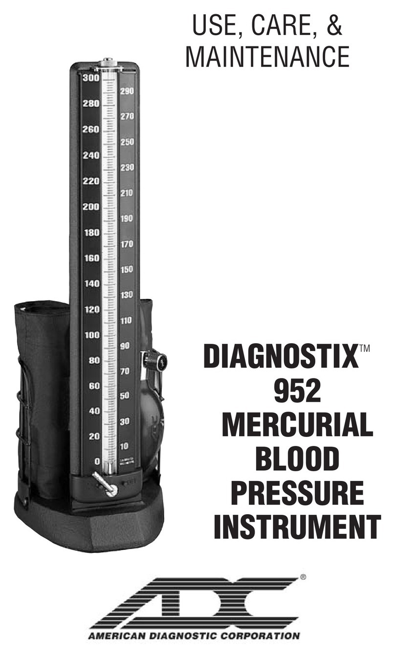 ADC DIAGNOSTIX 932 series Use, care & maintenance