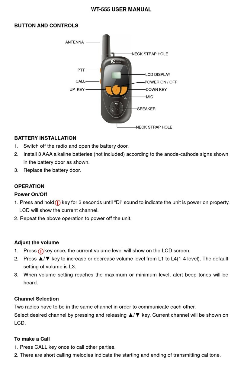 Tsuen Shing WT-555 user manual