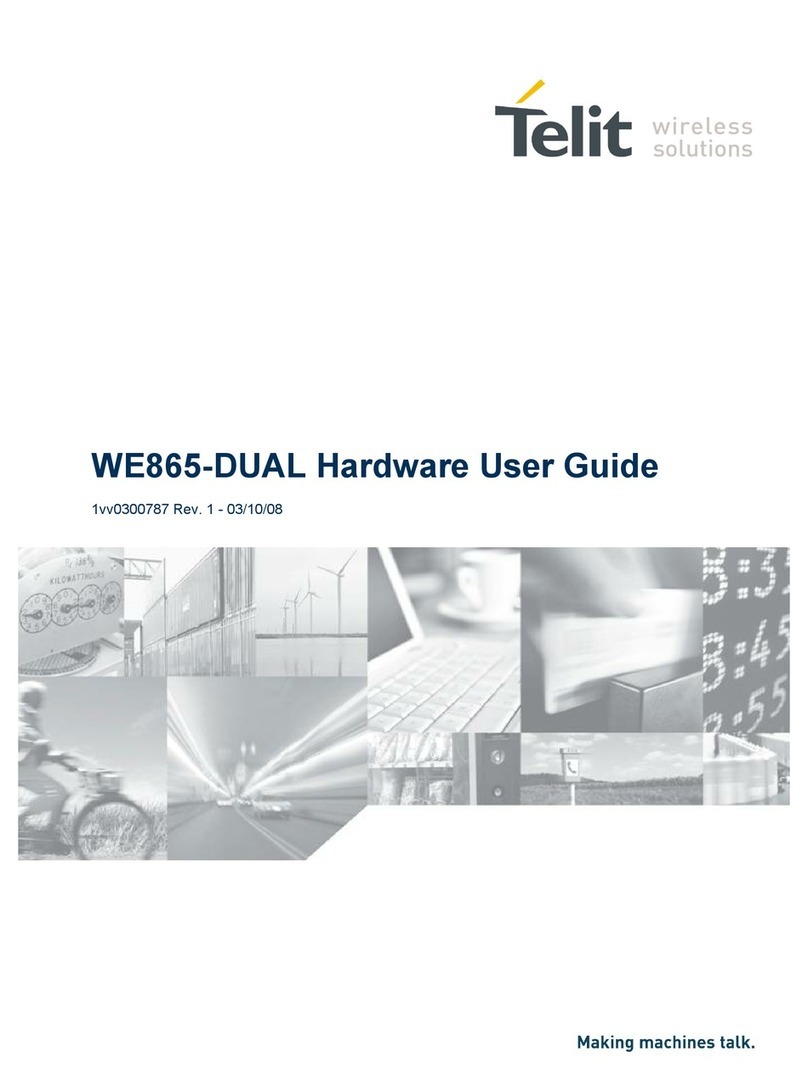 Telit Wireless Solutions WE865-DUAL Installation manual
