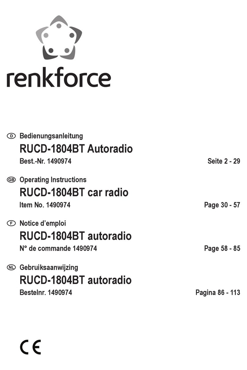 Renkforce RUCD-1804BT operating instructions