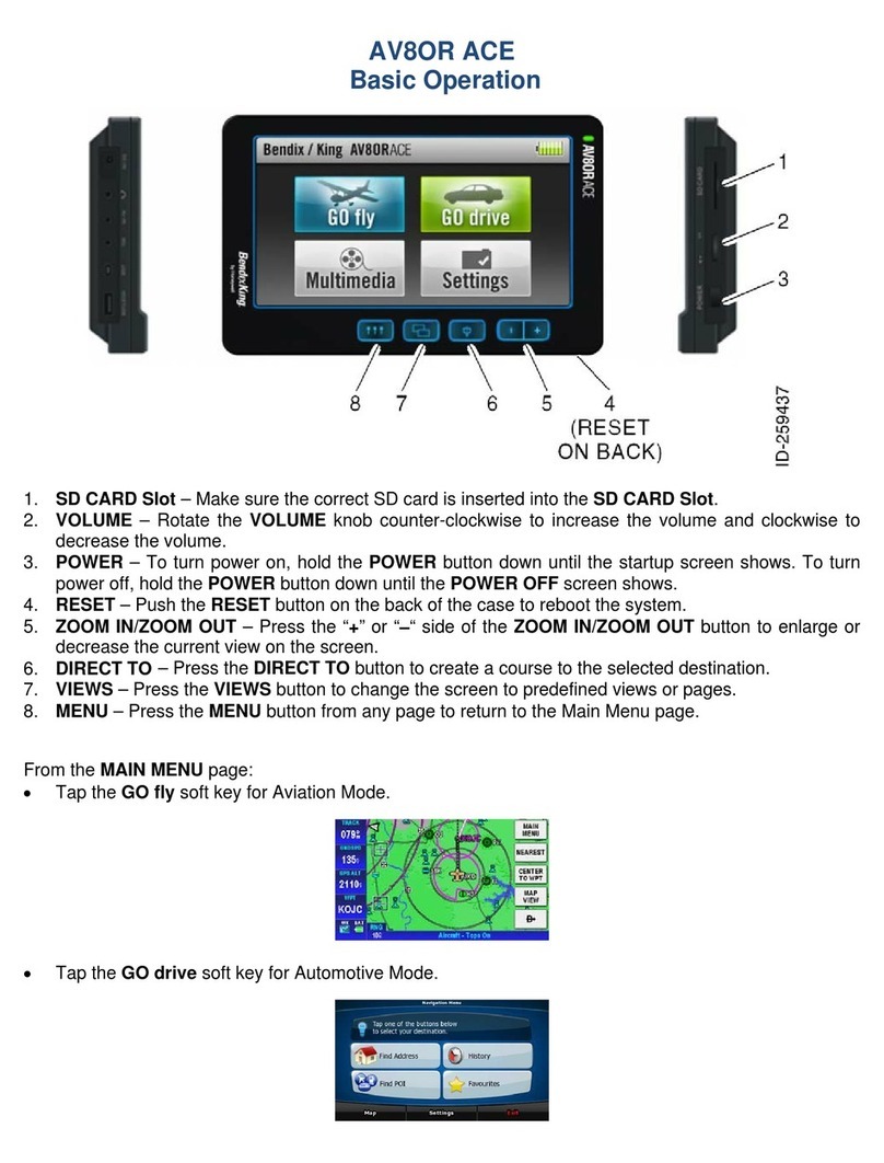 BENDIXKing AV8OR ACE User manual