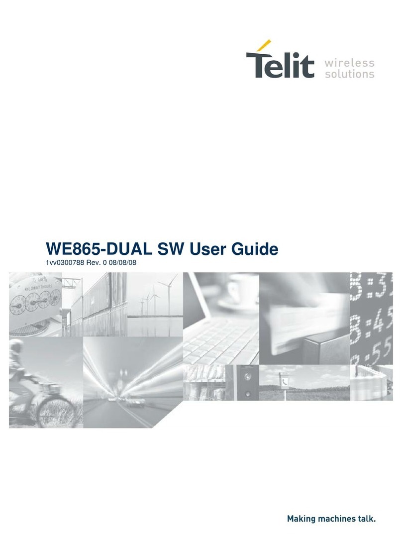 Telit Wireless Solutions WE865-DUAL User manual