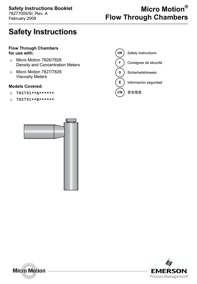 Emerson Micro Motion 782791**B Series User manual