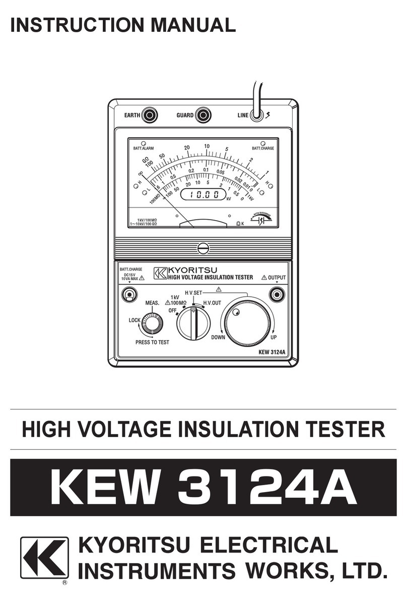 Kyoritsu Electrical Instruments Works, Ltd. KEW 3124A instruction manual Kyoritsu Electrical Instruments Works, Ltd. KEW 3124A instruction manual