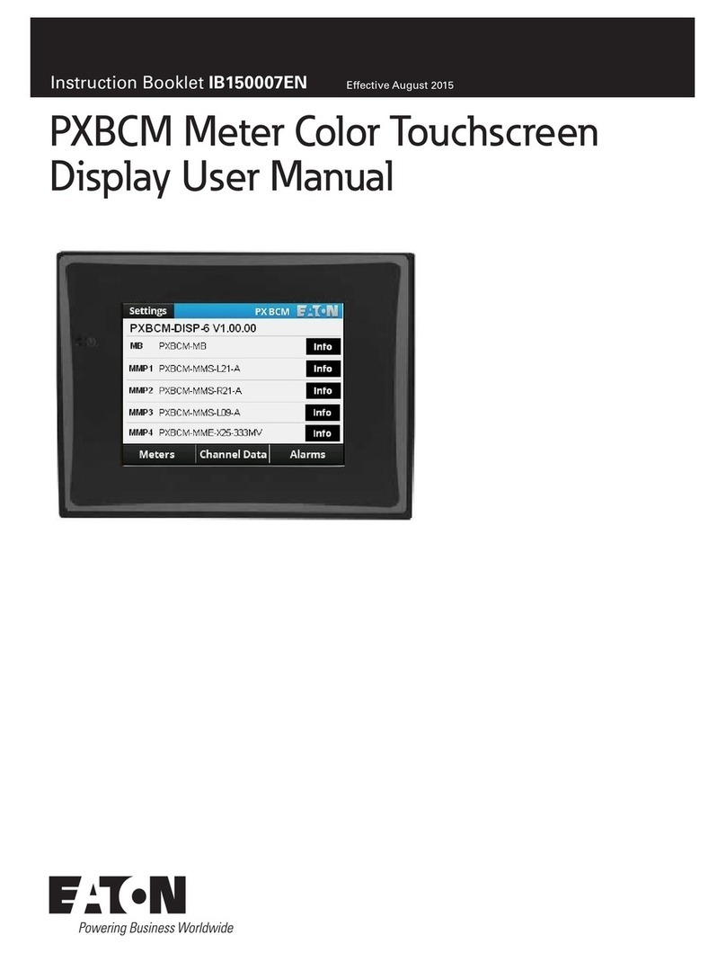 Eaton PXBCM-DISP-6 User manual