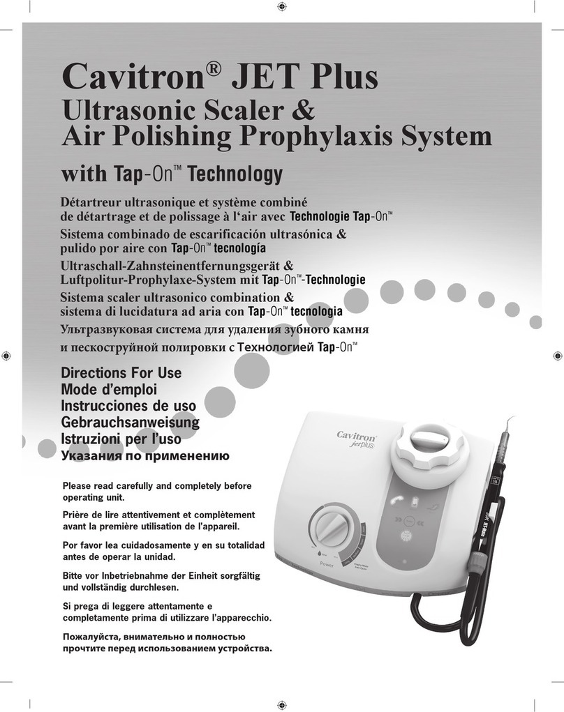 Cavitron JET Plus Manual