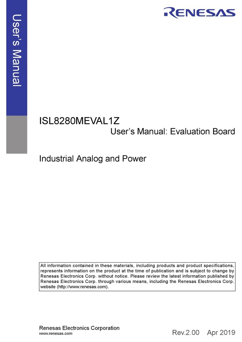 Renesas ISL8280MEVAL1Z User manual