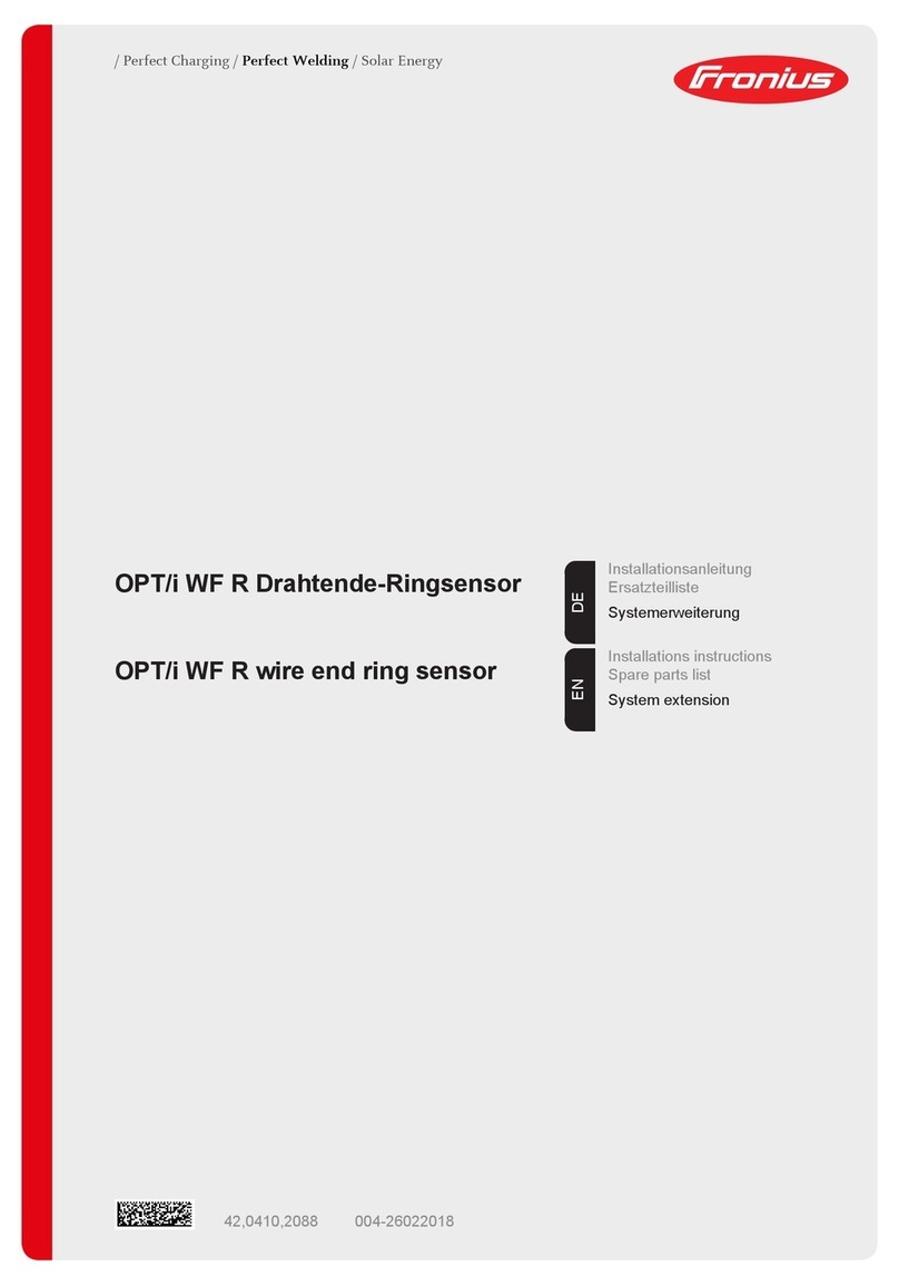 FRO­NIUS OPT/i WF R installation instructions