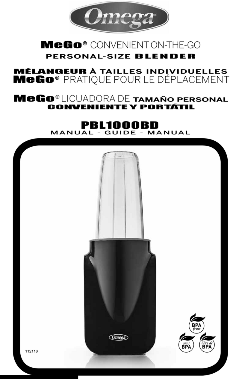 Omega MeGo PBL1000BD User manual