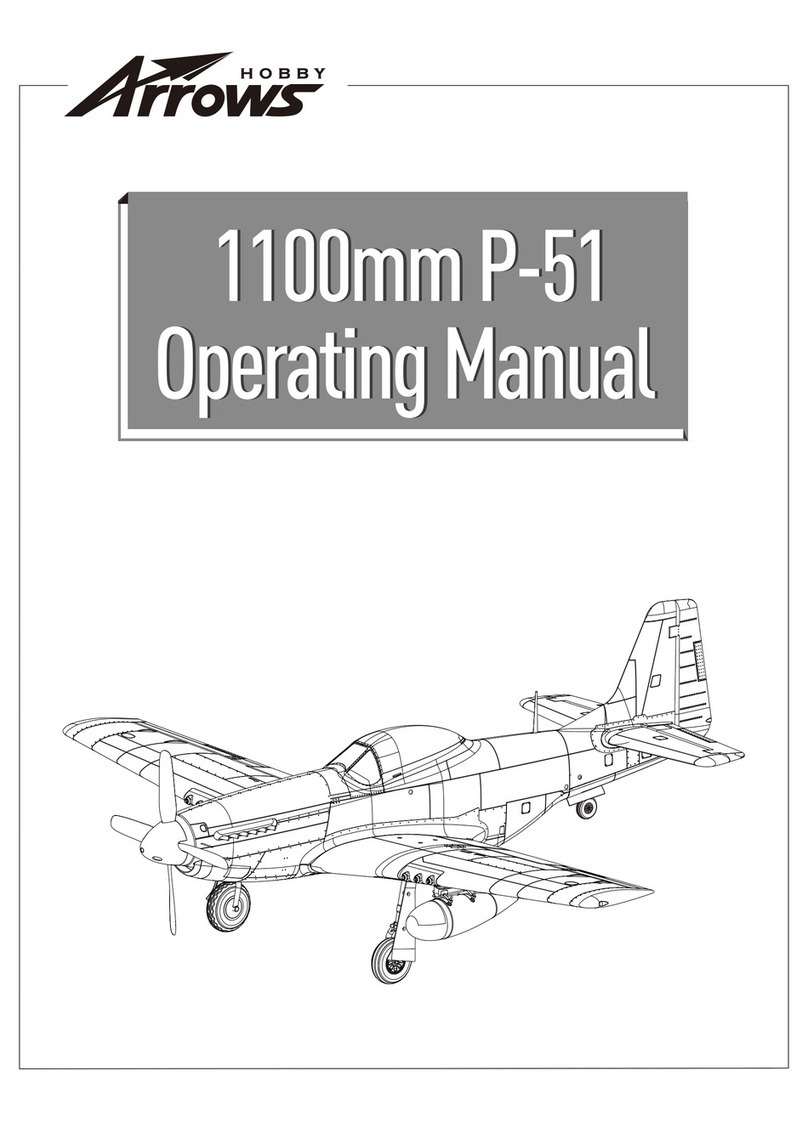 Arrows Hobby 1100mm P-51 operating manual