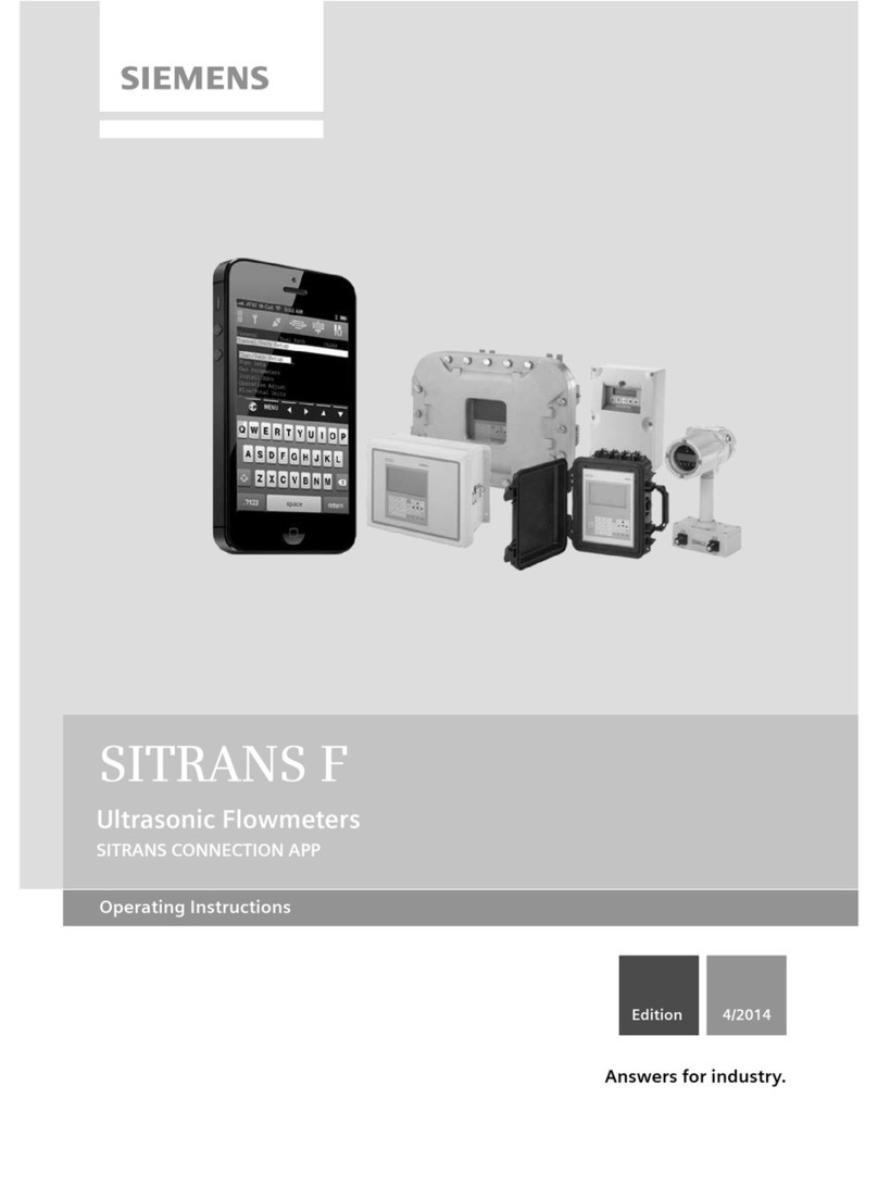 Siemens SITRANS F User manual