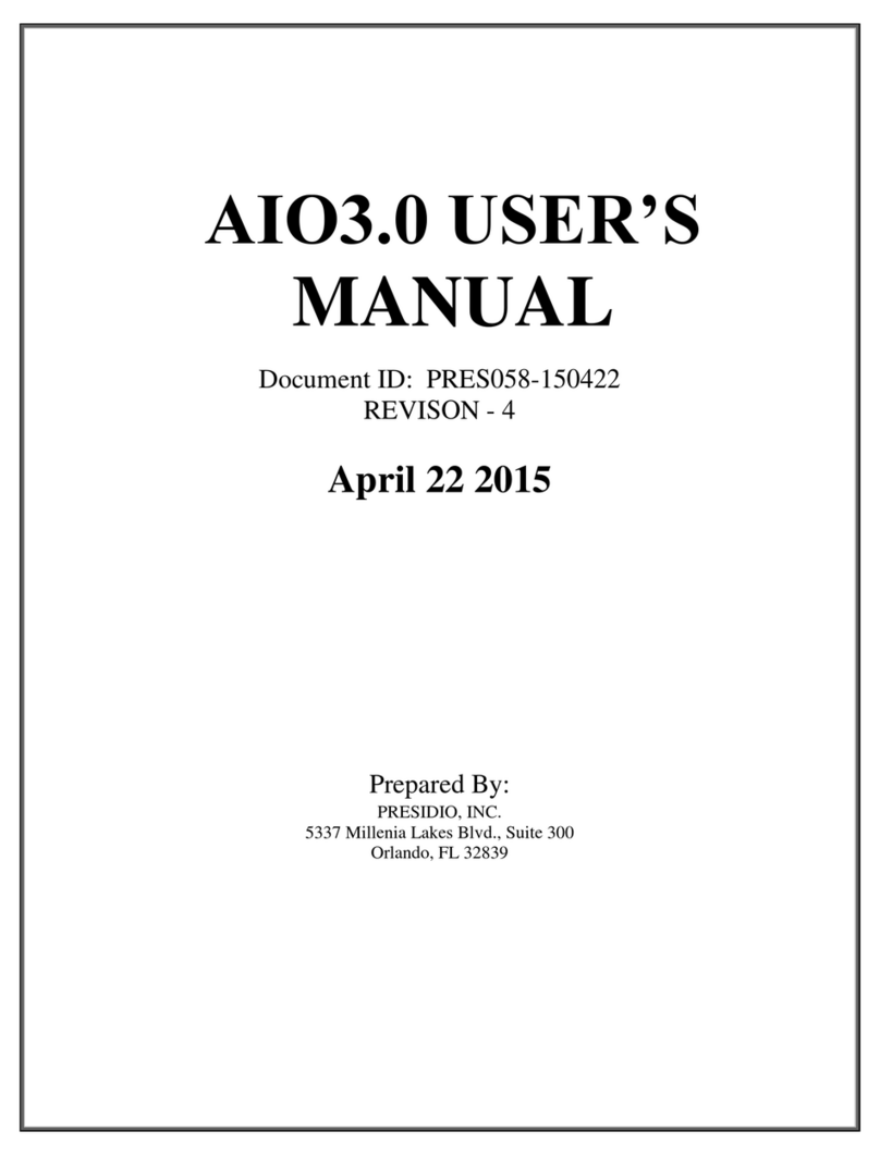 Presidio AIO3.0 user manual