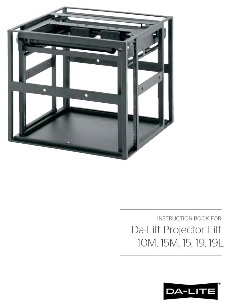 Da-Lite Da-Lift 10M Instruction book