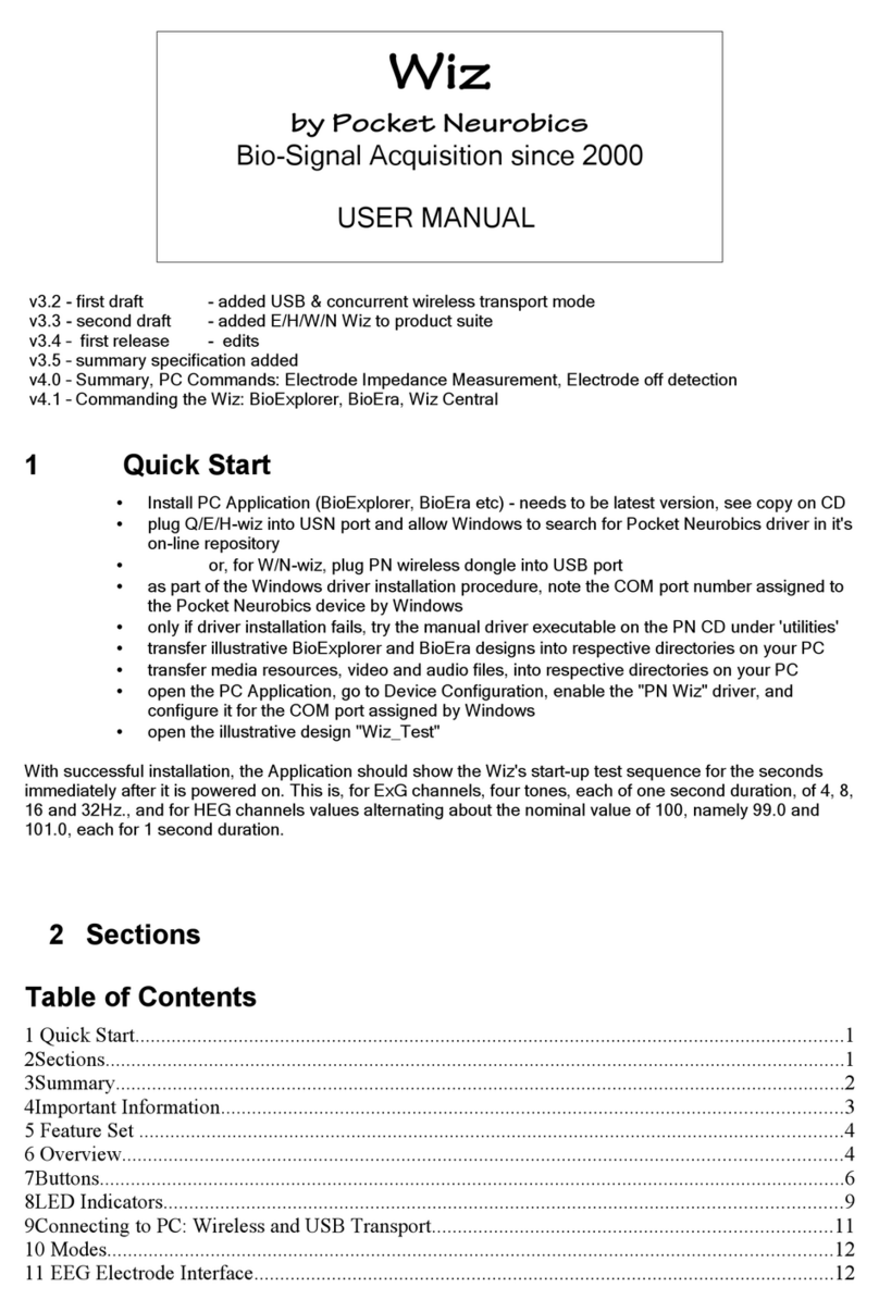 Pocket Neurobics Wiz Series user manual
