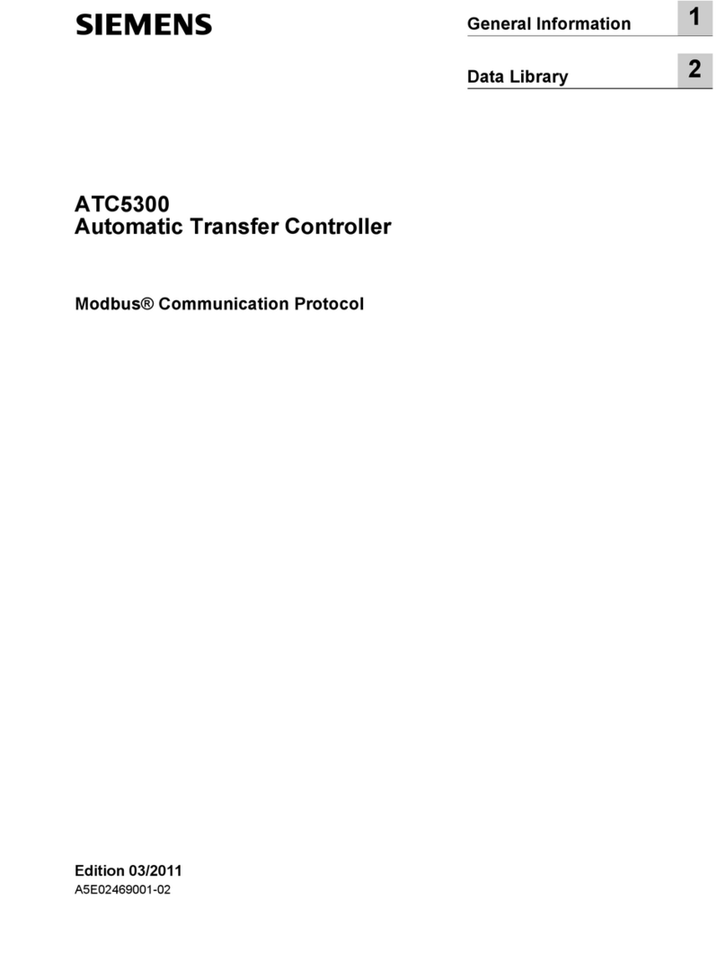 Siemens ATC5300 User manual