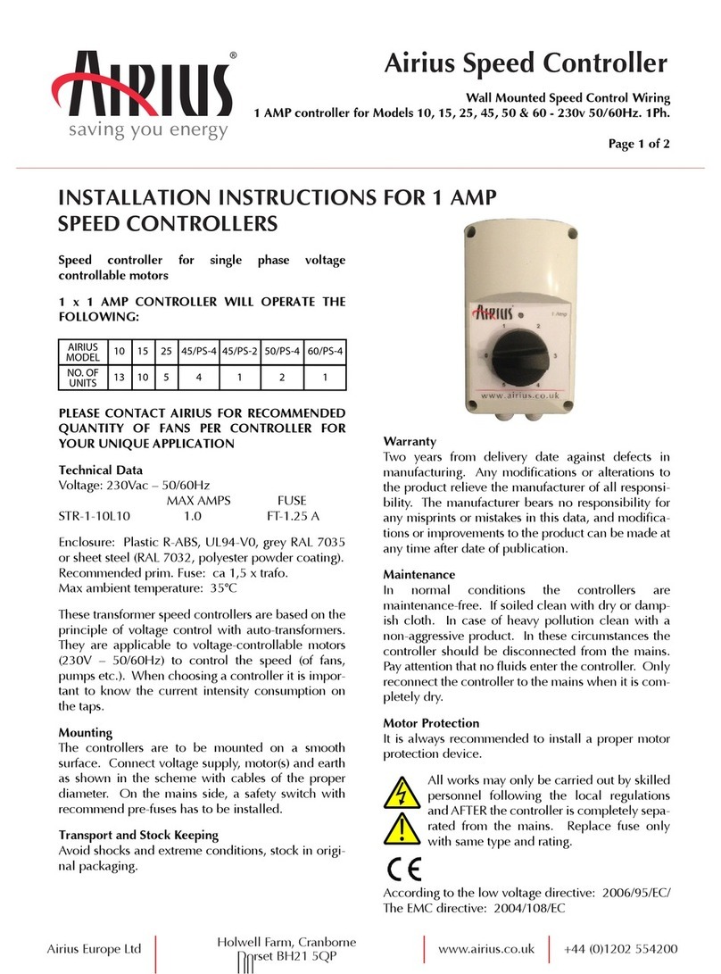 Airius 25 installation instructions