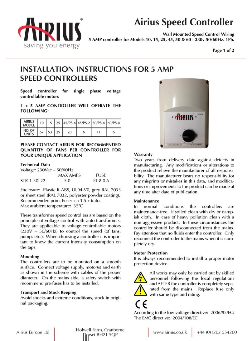 Airius 25 installation instructions