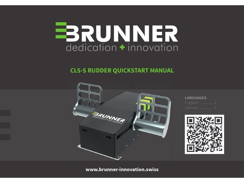 Brunner CLS-E RUDDER Quick start manual