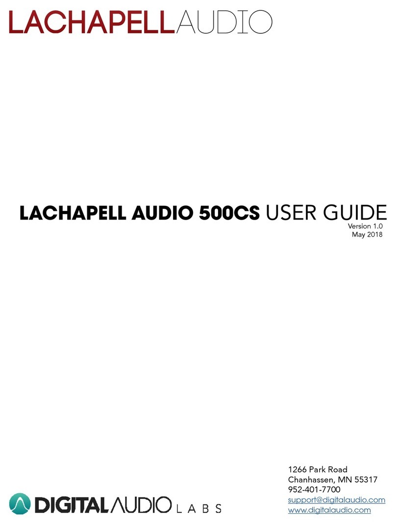 LaChapell Audio 500CS user guide