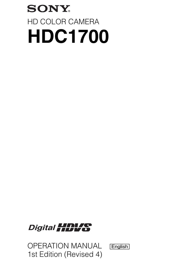 Sony HDC-1700 Series Operation manual