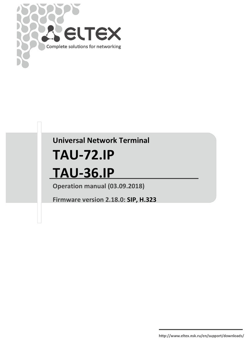 ELTEX TAU-36.IP User manual