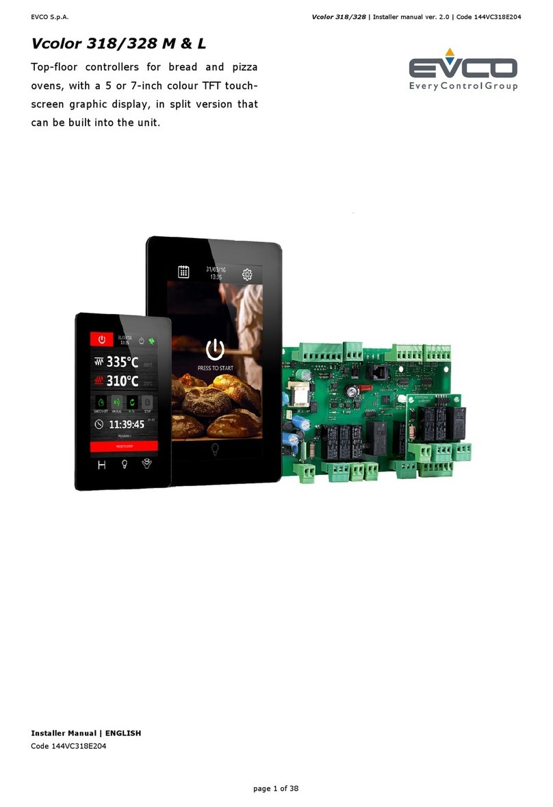 Evco Vcolor 318 M User guide