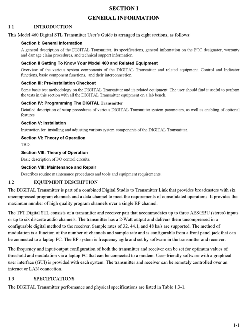 TFT 460 user guide
