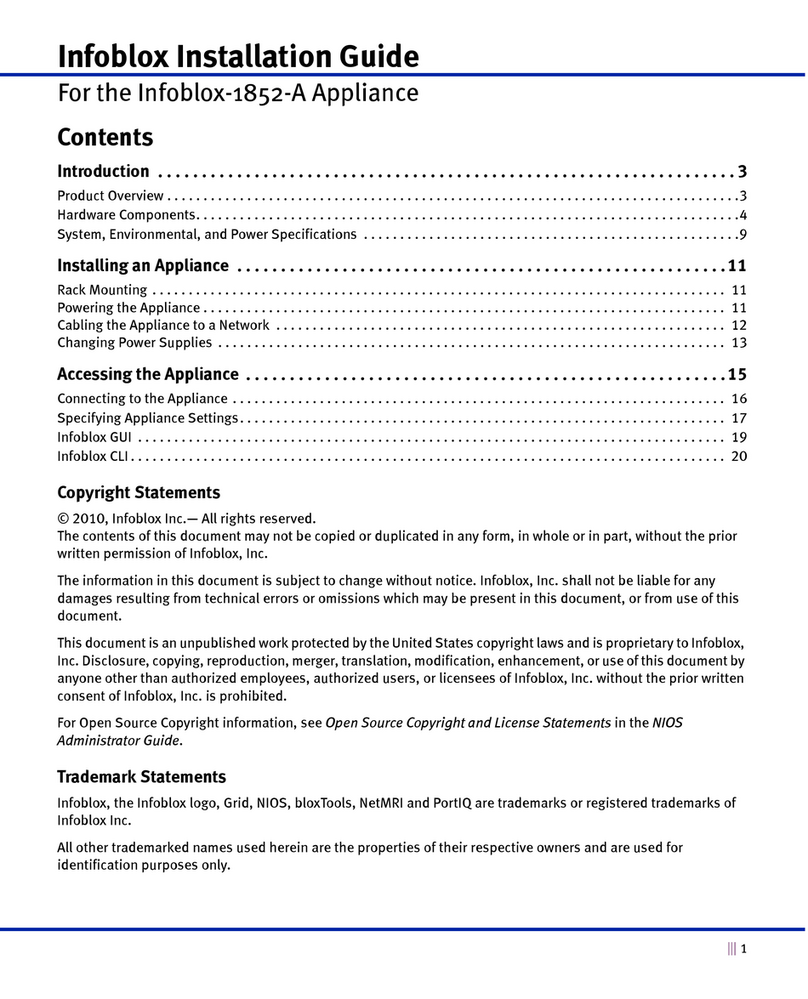 Infoblox Infoblox-1852-A installation guide