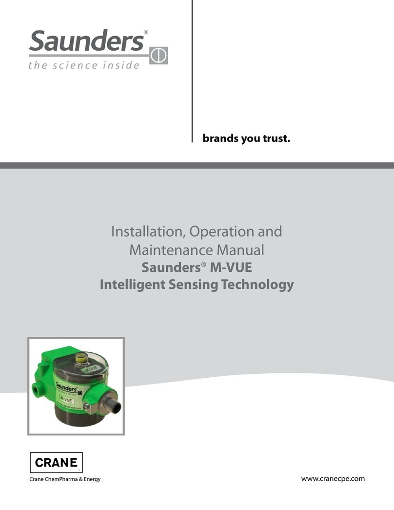 Saunders M-VUE Installation, operation and maintenance