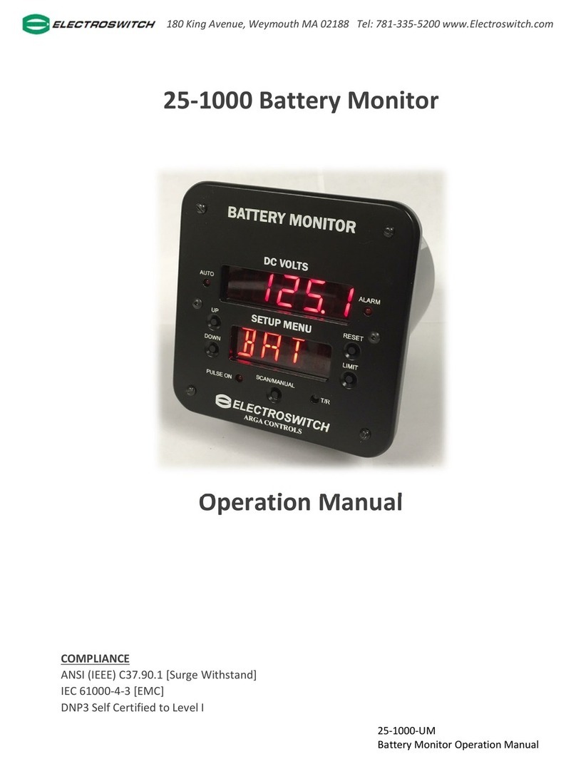 Electroswitch 25-1000 Operation manual